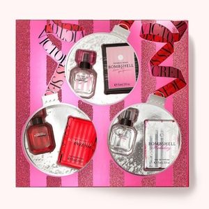 VICTORIA'S SECRET BOMBSHELL LUXURY HOLIDAY FRAGRANCE TRIO EAU DE PARFUM GIFT SET